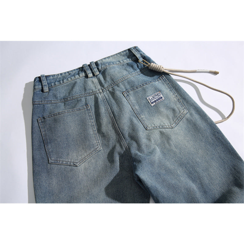 cityboy removable strap washable denim pants