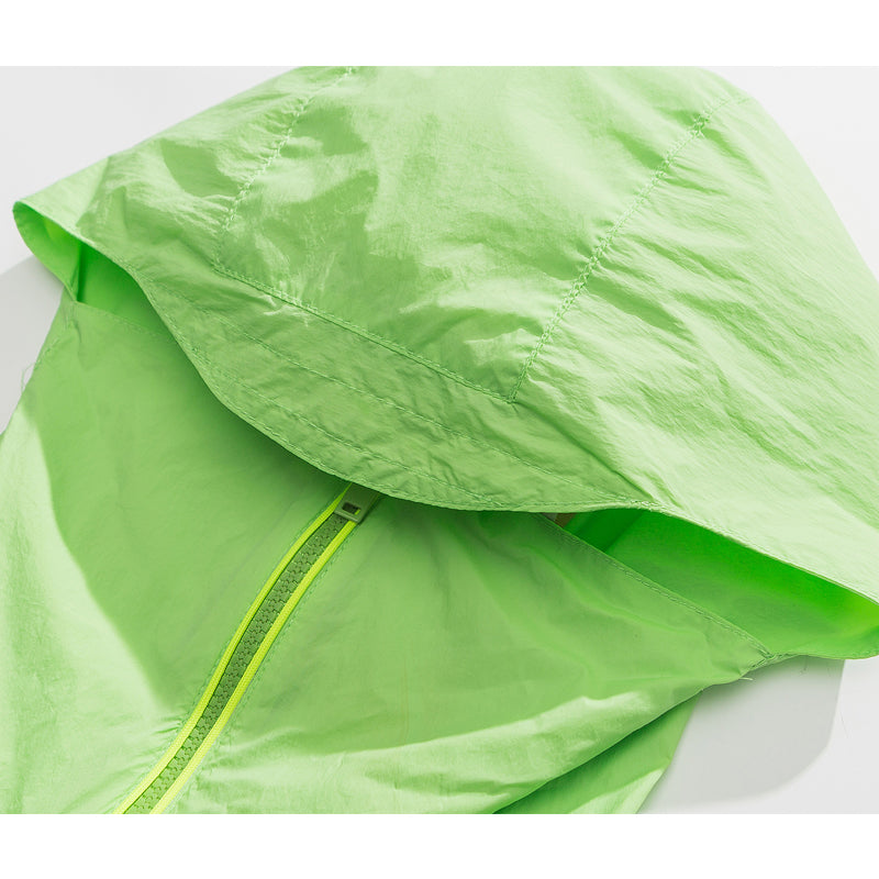 New spring color combination hooded sunscreen clothing