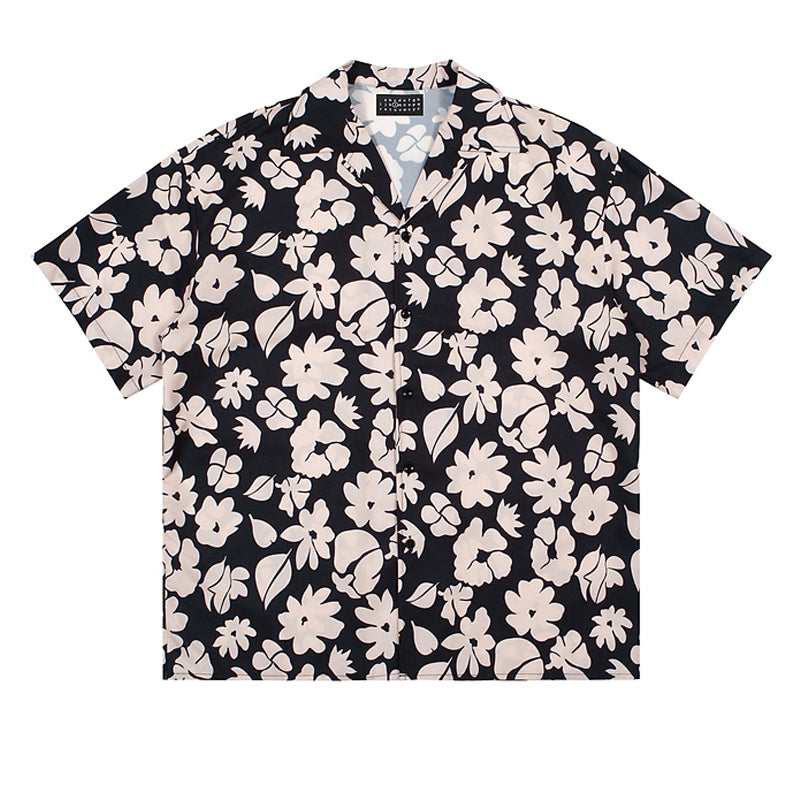 New for summer: Cuban color print short sleeve shirt