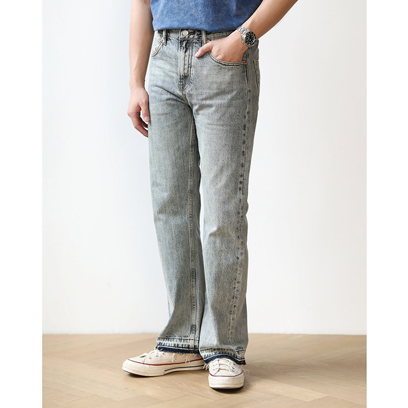 Bootcut denim pants