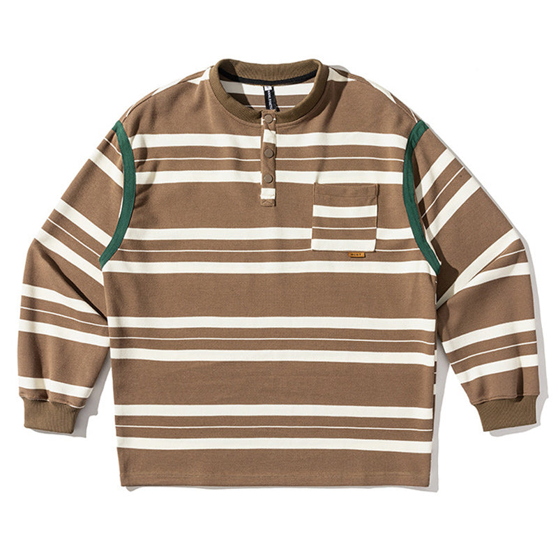 Color-coordinated horizontal striped autumn fashion hoodie