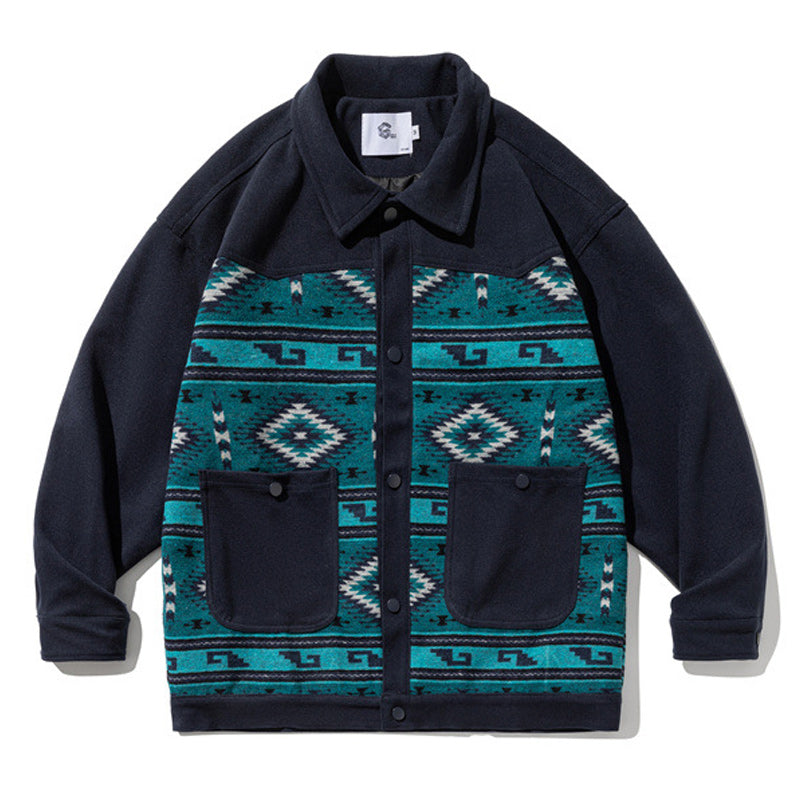 Ethnic NAVAJO patterned autumn jacket