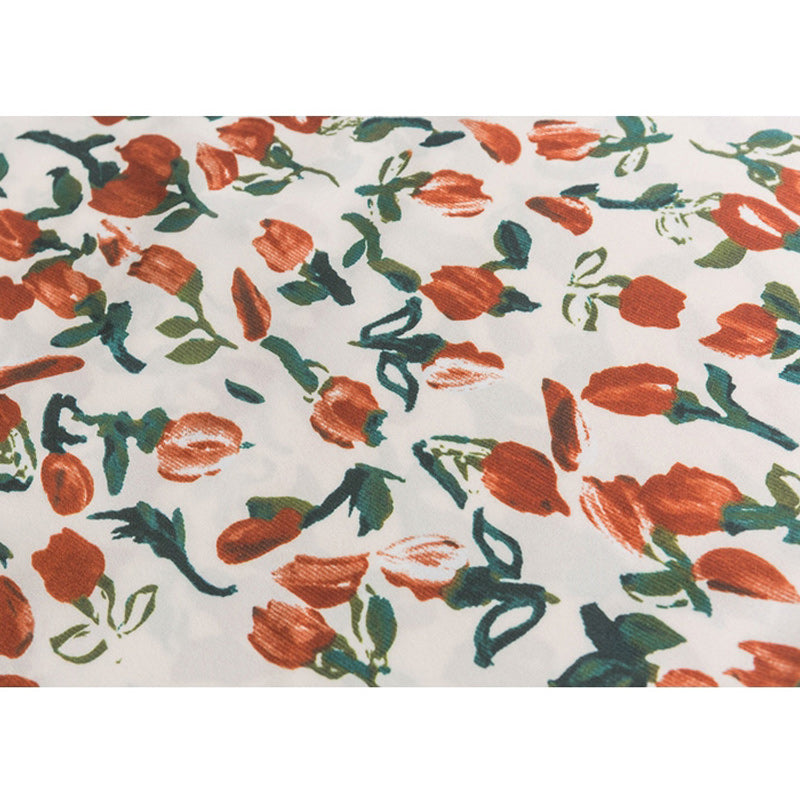 Cuban color floral print aloha shirt short sleeve