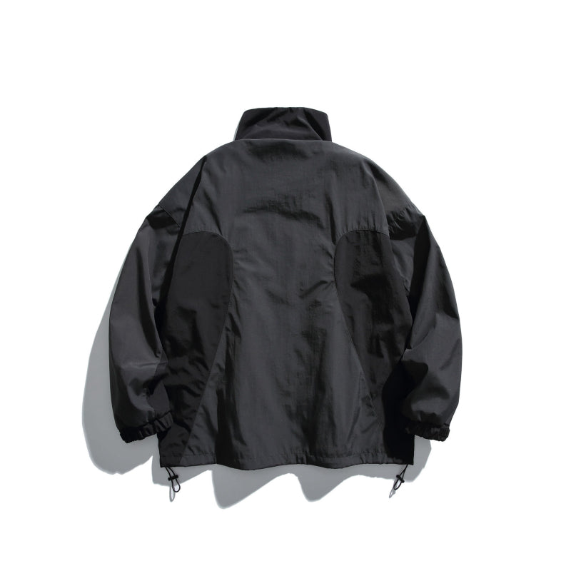 Hooded cargo jacket with switch