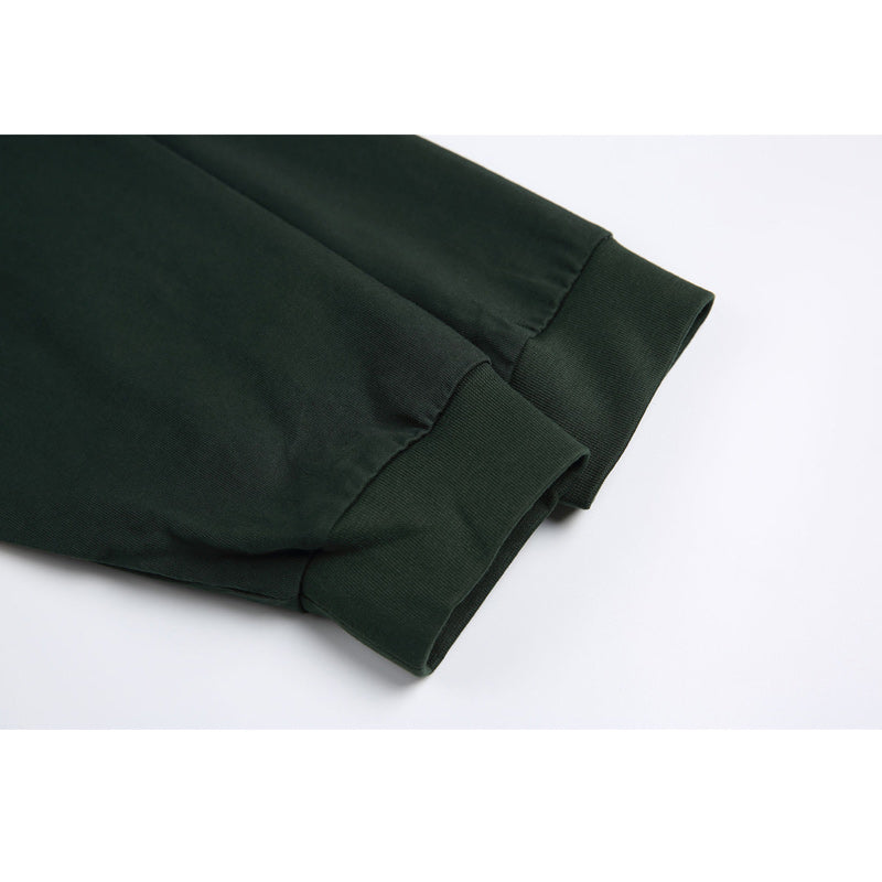 Four-color long-sleeved T-shirt with contrasting colors