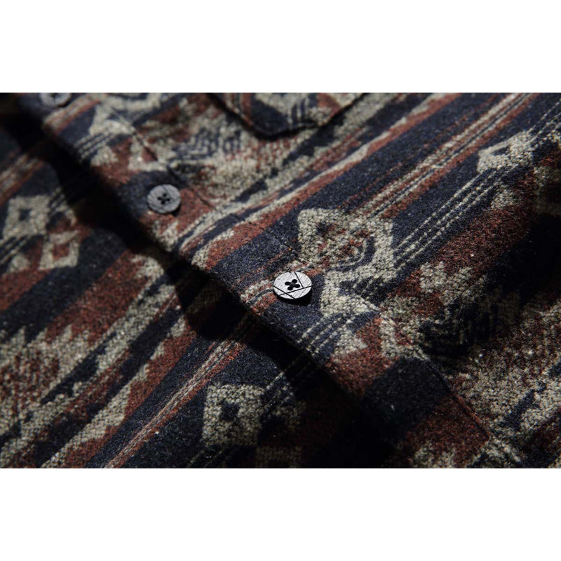 NAVAJO Jacquard Tweed Long Sleeve Shirt