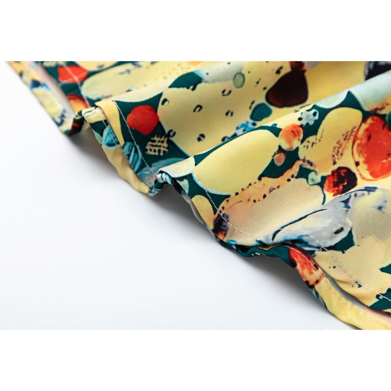 A Hawaiian print short-sleeved shirt perfect for summer