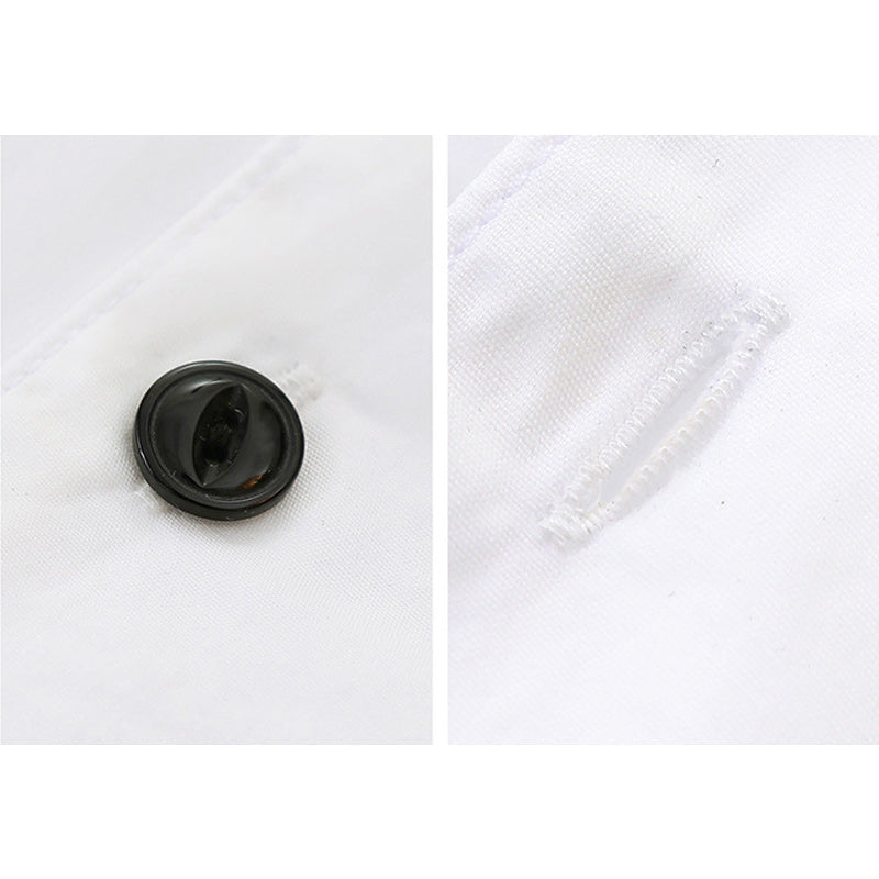 Chain Retro Embroidered Bowling Short Sleeve Open Collar Shirt