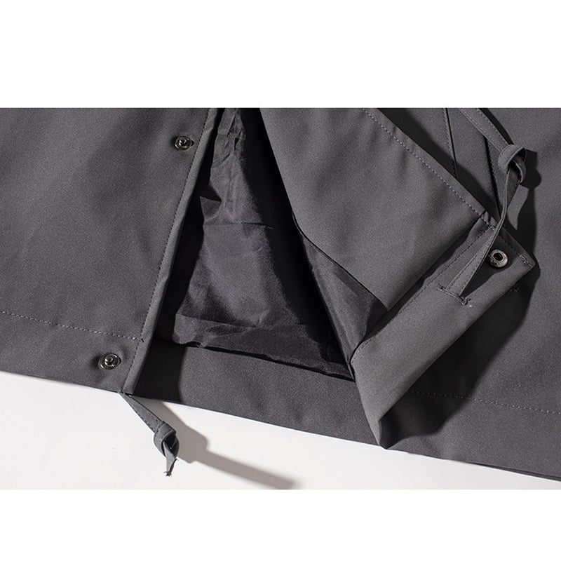 Retro mixed color loose casual jacket