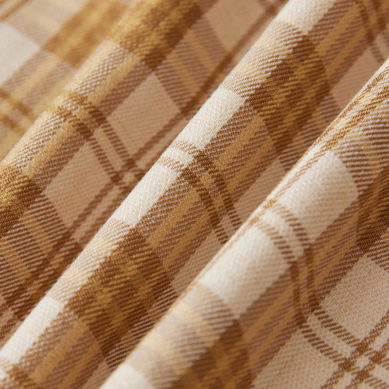 New Autumn Cityboy Check Pattern Long Sleeve Shirt
