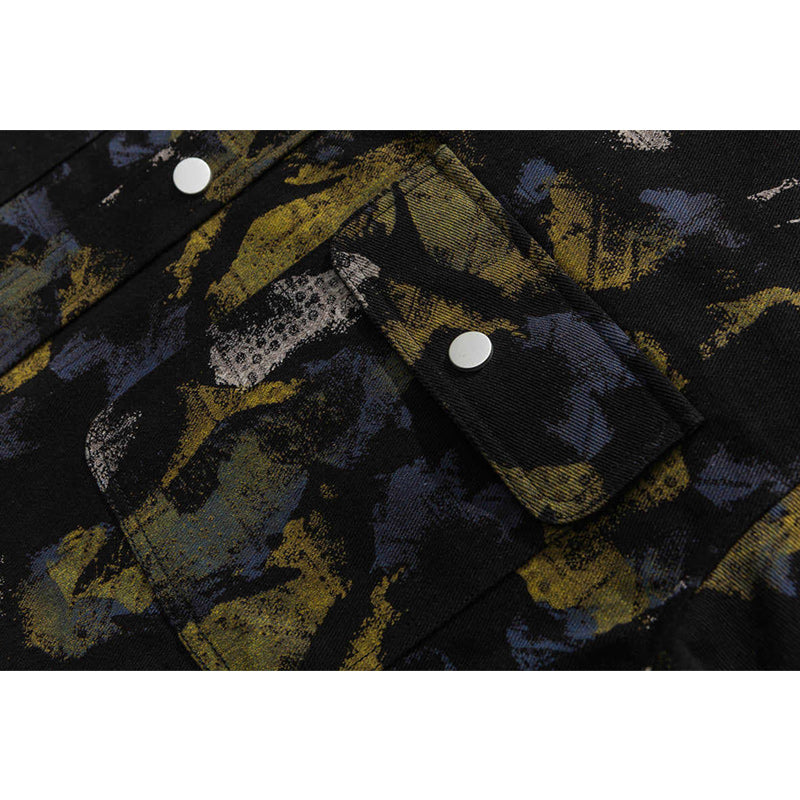 Autumn fashion camouflage long sleeve shirt
