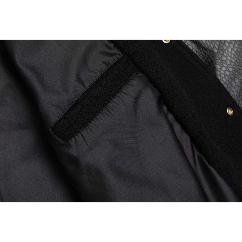 ワニ革切替刺繍入りスタジャン