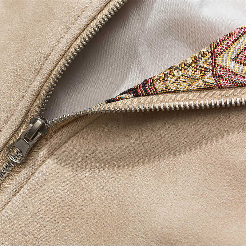 エスニック風 切り替え コート ジャケット