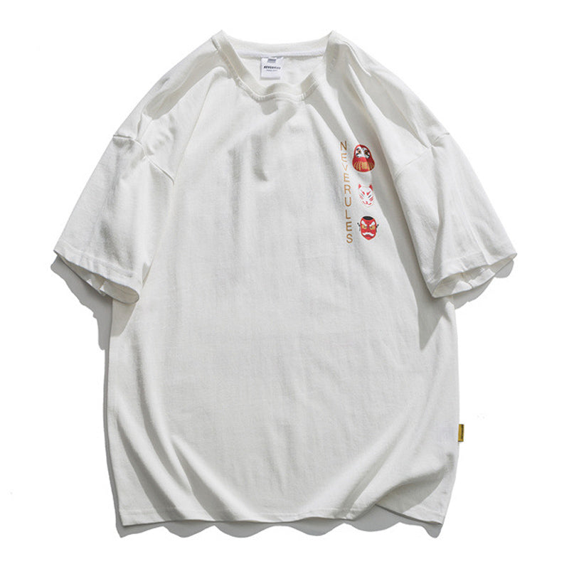夏新作 WELCOME TO JAPAN 日本文化プリント柄 半袖Tシャツ