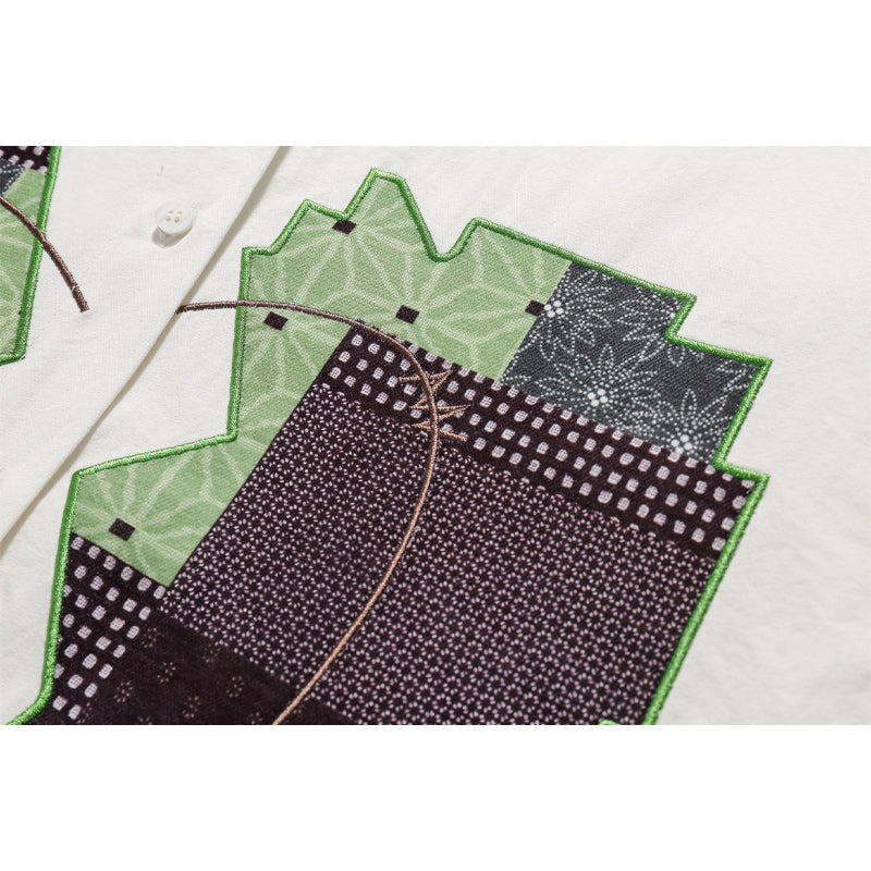 Unique printed short sleeve shirt