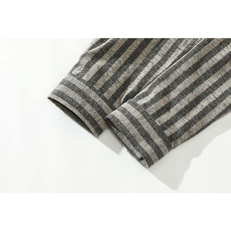 Striped faux layered vest shirt