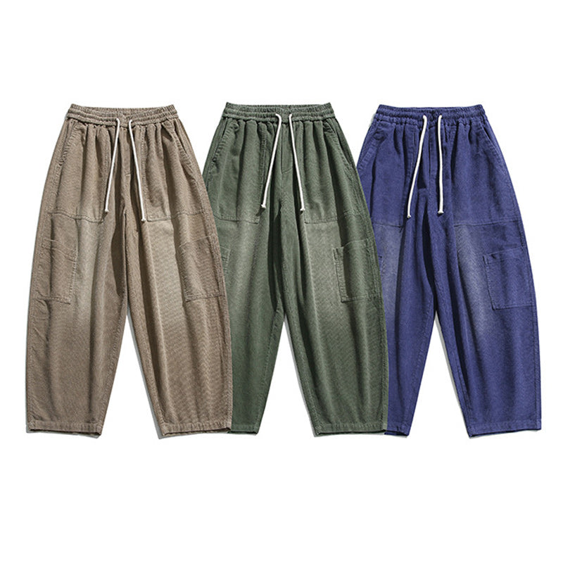 Casual Corduroy Pocket Slacks