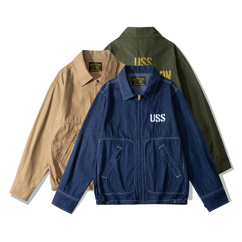 Improved tour jacket with English embroidery. Choose from 3 styles.