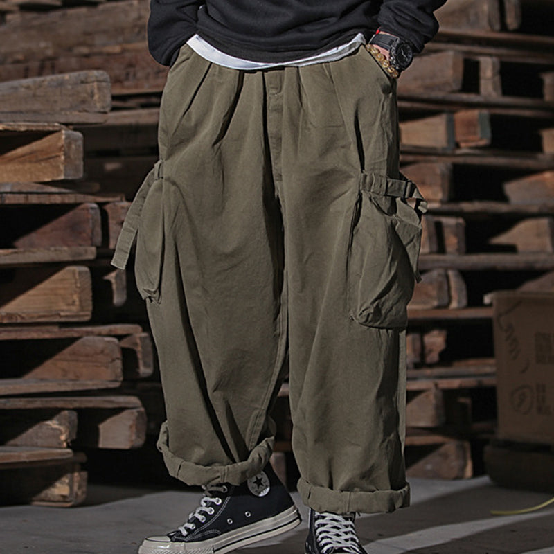 ゆったり Cityboy スウェット ワイド カーゴパンツ