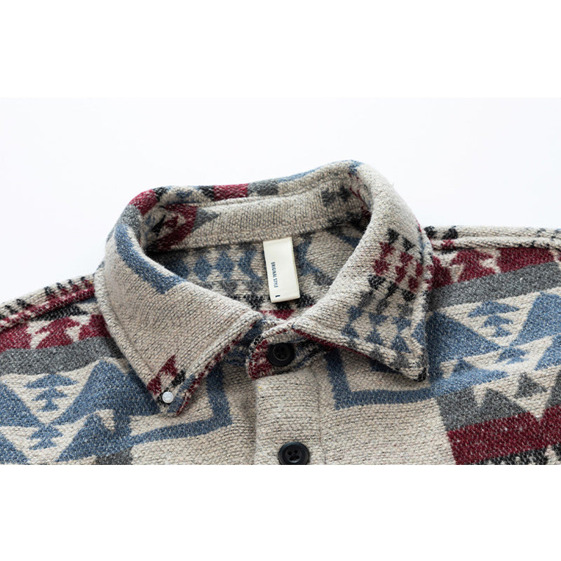Ethnic print shirts available in sizes M-4XL