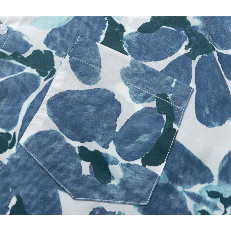 New for summer: floral print short-sleeved shirt