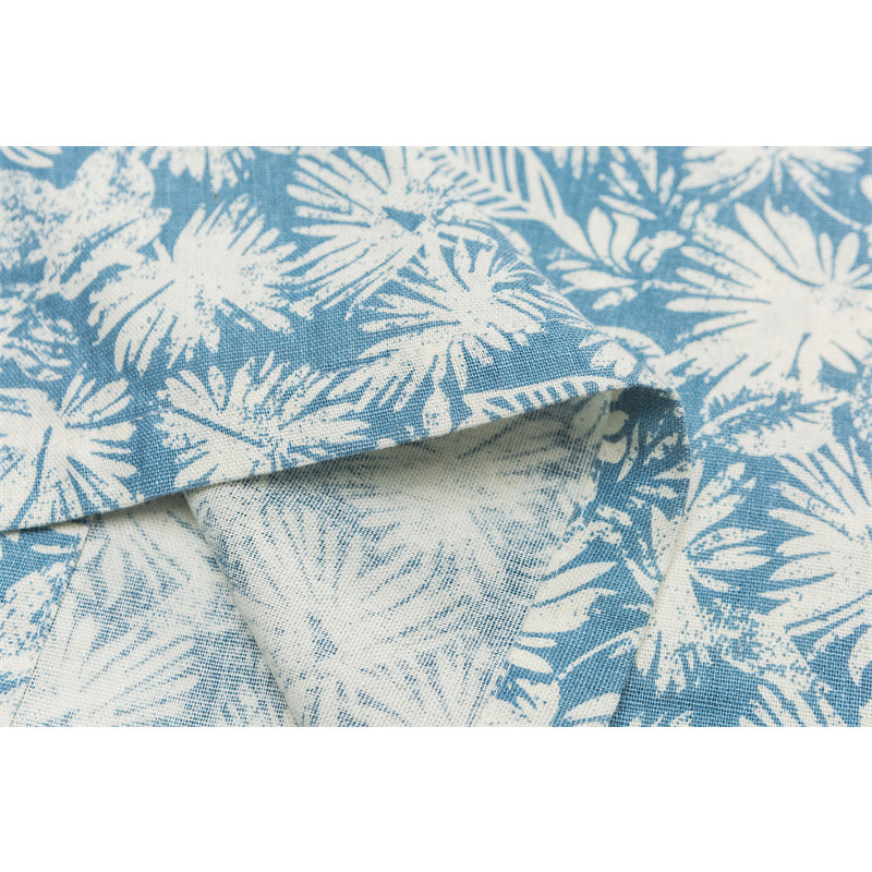 New for summer: Floral print short-sleeved linen shirt