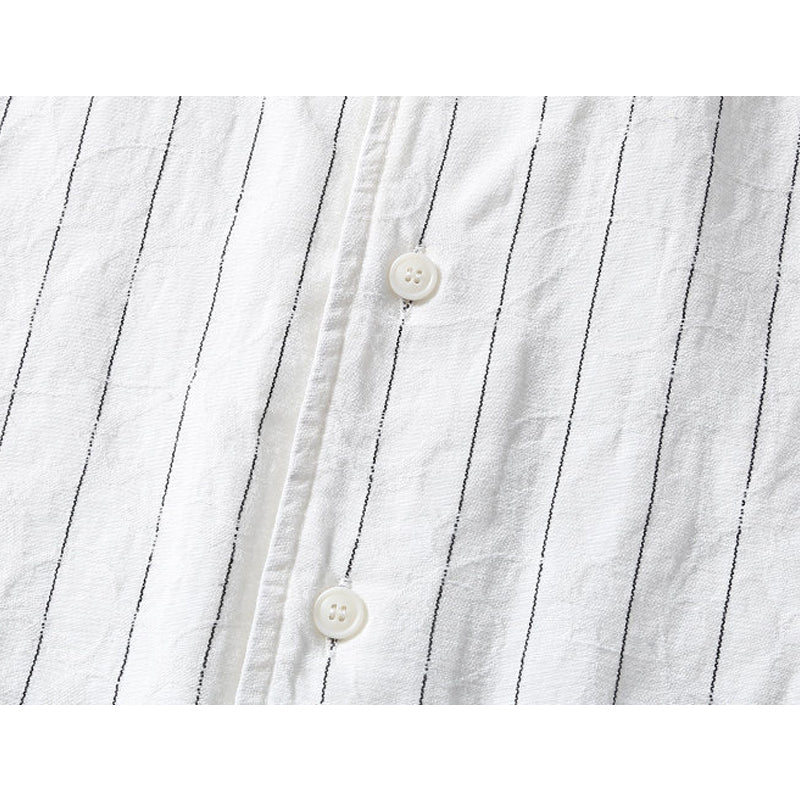 New summer border linen short sleeve shirt