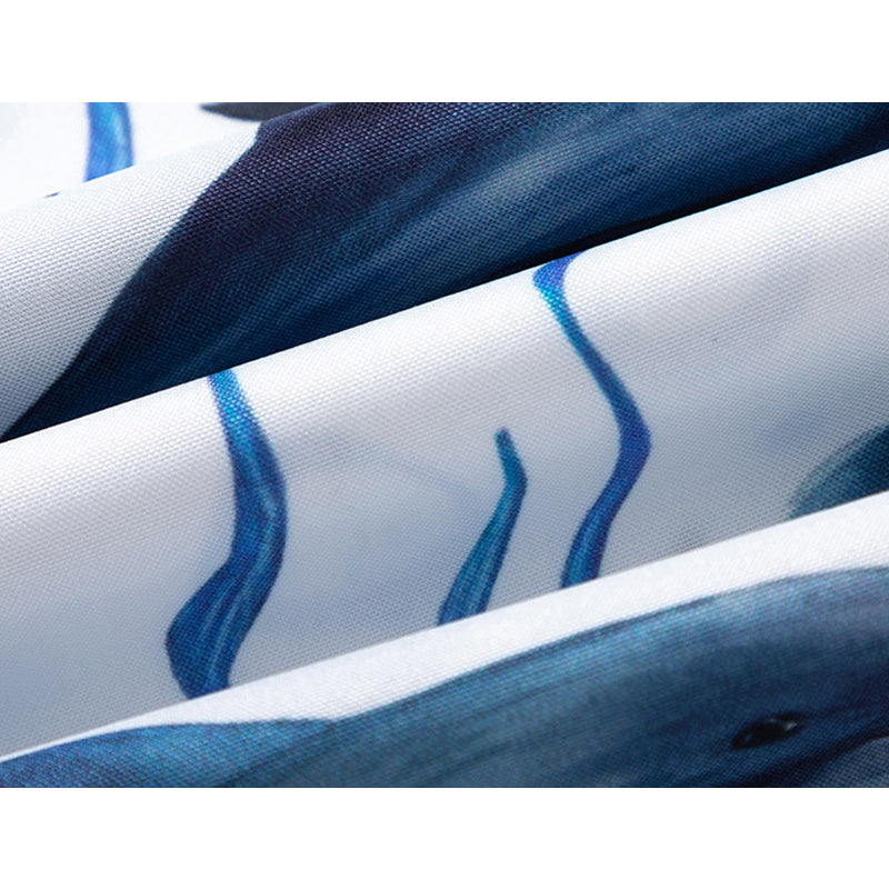 New for summer: Fish print short-sleeved shirt