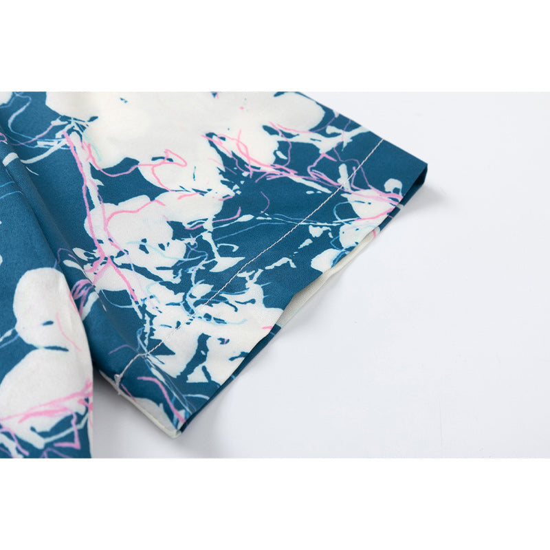Retro Floral Hawaiian Short Sleeve Shirt