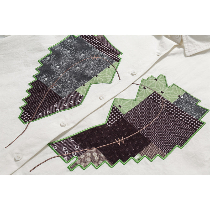 Unique printed short sleeve shirt