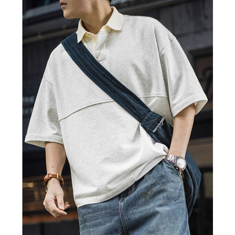 New for summer: 280G polo tee, plain knit short sleeves