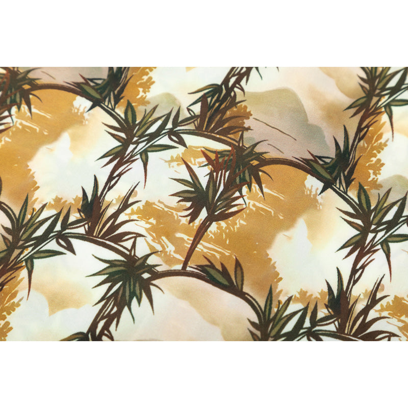 Hawaiian print short-sleeved shirt