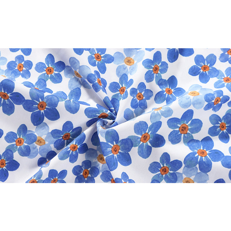 New for summer: floral print short-sleeved shirt