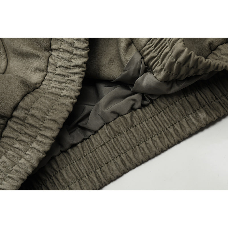 American casual simple classic leather jacket