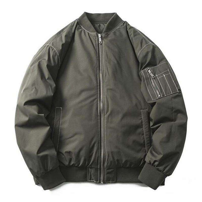 American casual padded bomber jacket