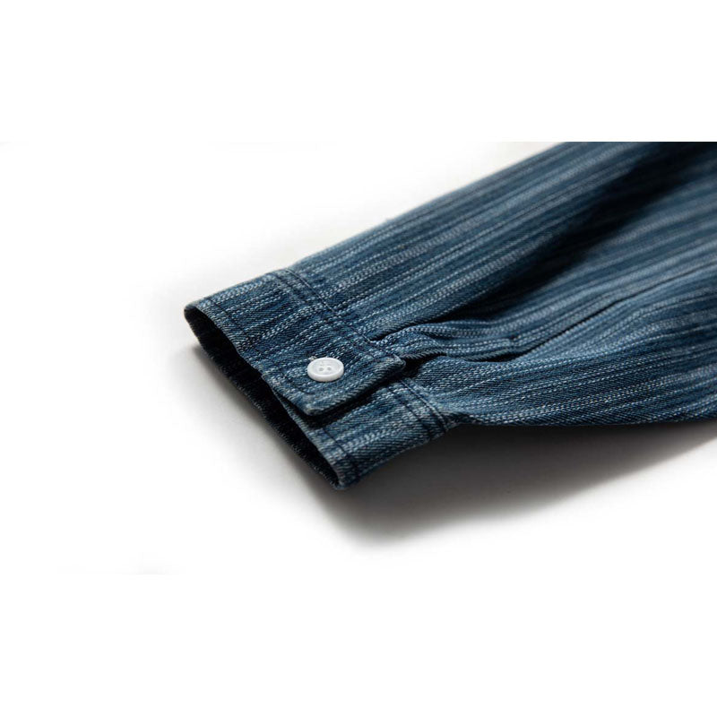Vintage striped denim shirt