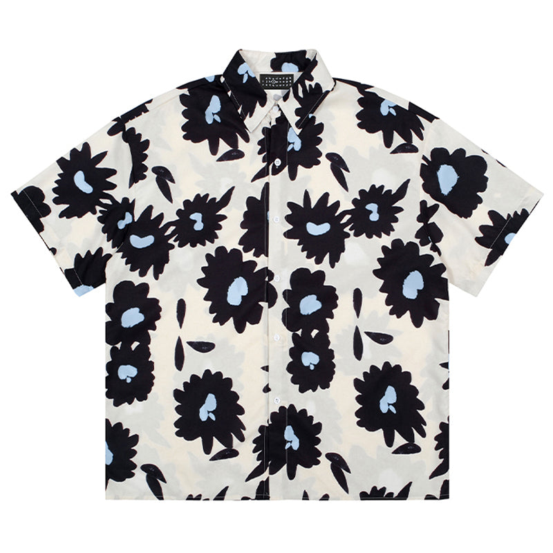 New for summer: Aloha print short-sleeved shirt