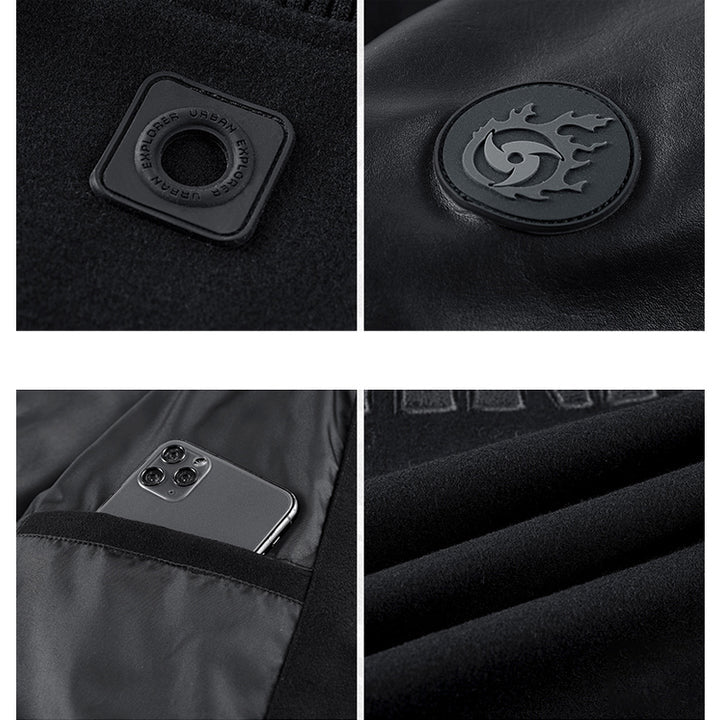 "Ninja darts" pattern embroidery Wool blend function award jacket