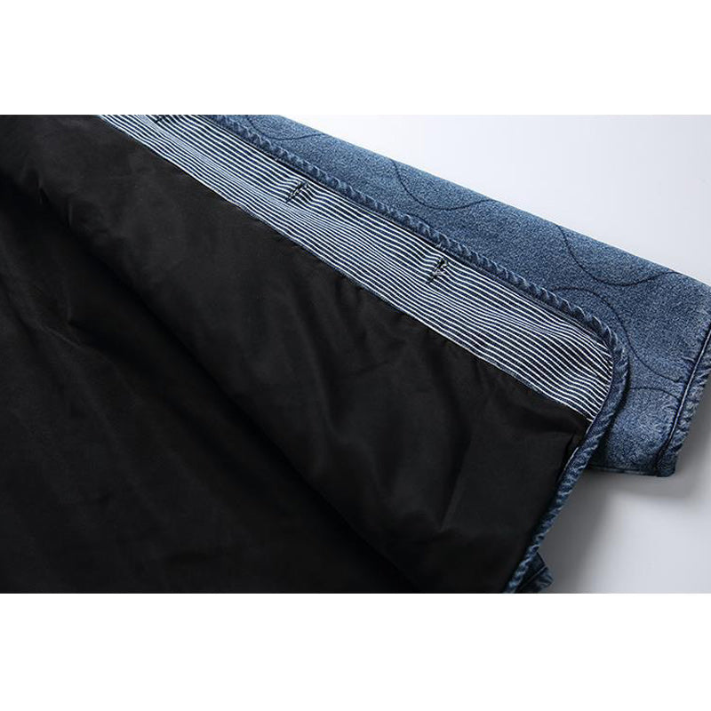 American casual denim V-neck jacket