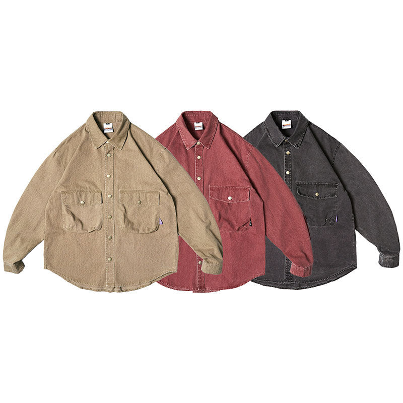 New for Spring: Linen denim shirt in 3 solid colors