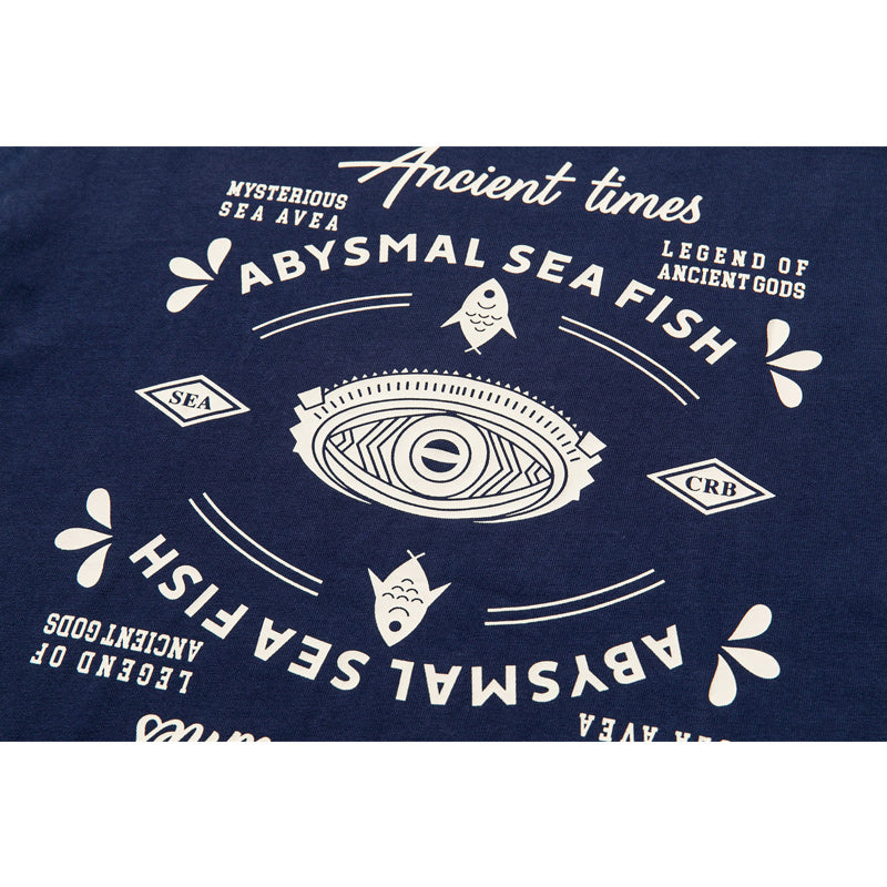 American casual alphabet print short sleeve T-shirt