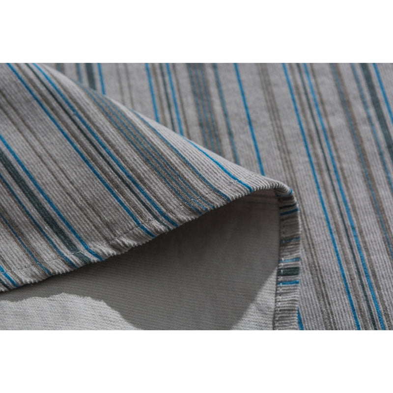Fashion striped work short sleeve shirt