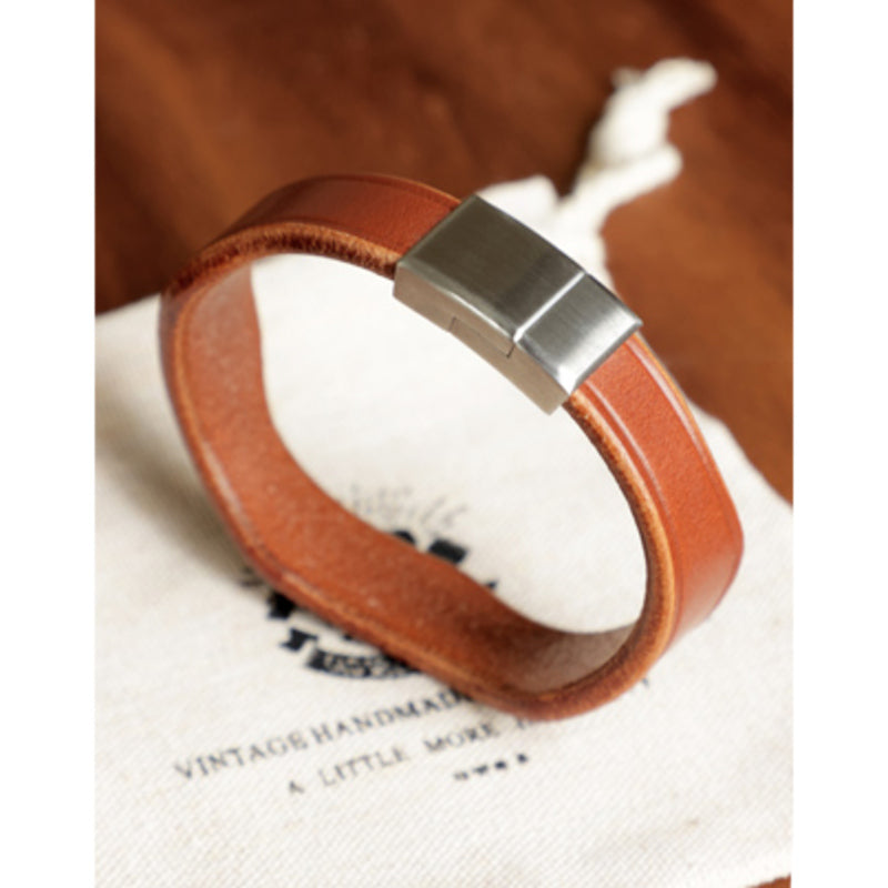 手作業 本革 S Horween Chromexcel ブレスレット