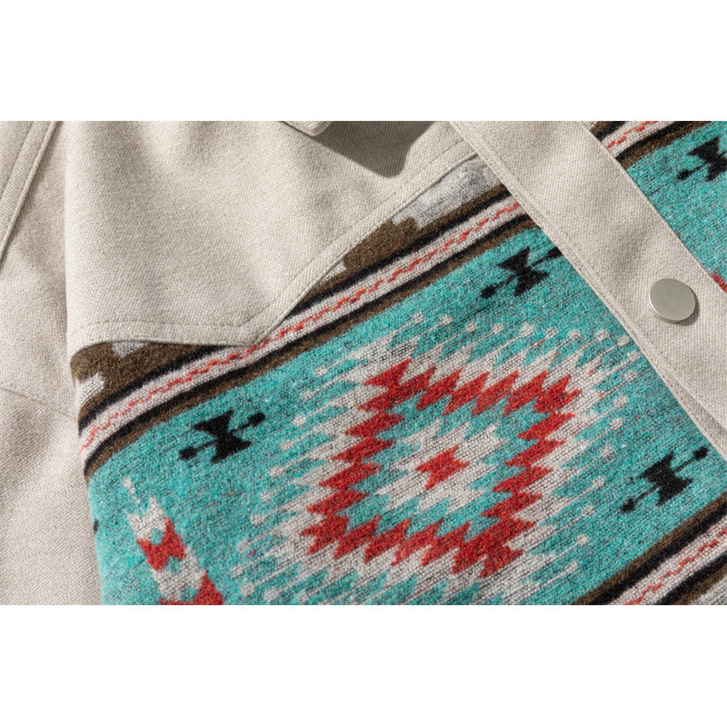 Ethnic NAVAJO patterned autumn jacket