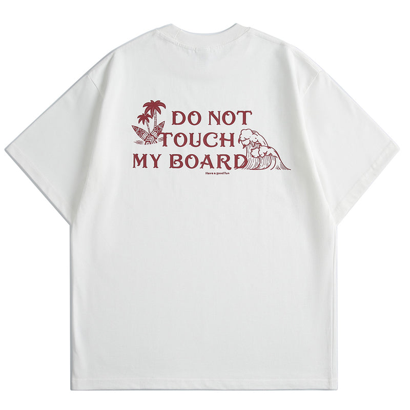 Alphabet print crew neck T-shirt