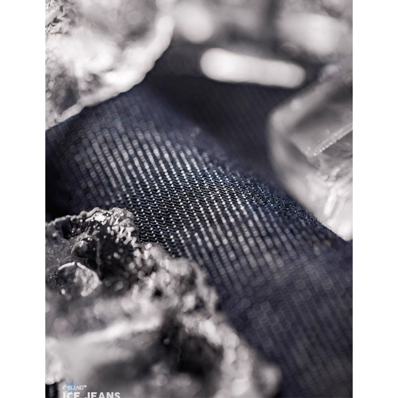 Cool-to-the-touch "C-Blend" denim easy shorts