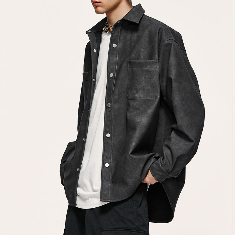 Coveralls and casual PU jackets