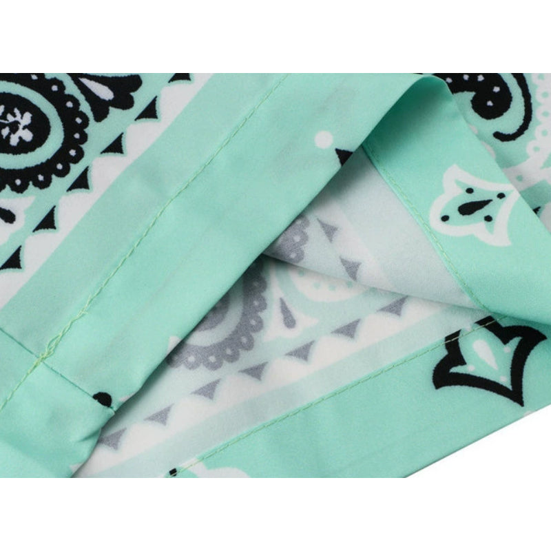 New Summer Cashew Nuts Short Sleeve Shirt + Shorts 2-Piece Set
