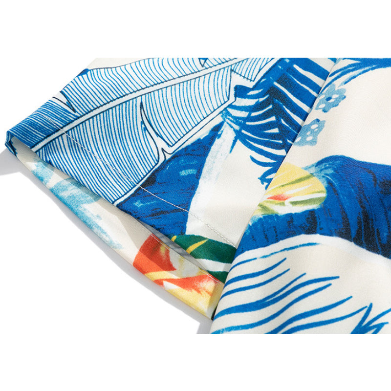 New for summer: Aloha print short-sleeved shirt