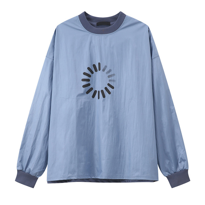 Three-color print fashion long-sleeved T-shirt